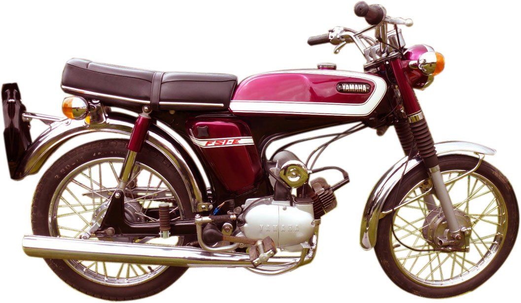 WHITE yamahafs1e 1975 A4 Photo Print