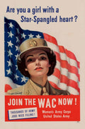 Wac Army Jobs 1 American World War II Advert Poster
