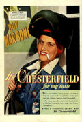 Wac Chesterfield Warbones 1940s Vintage Retro Advert Poster