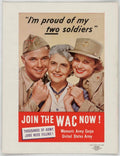 Wac Soldiers Poster American World War II Advert Poster