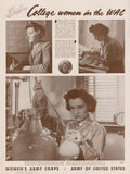 Wac Training Women American World War II Advert Poster