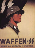 Waffen Ss Recruit 1940s Vintage Retro Advert Poster