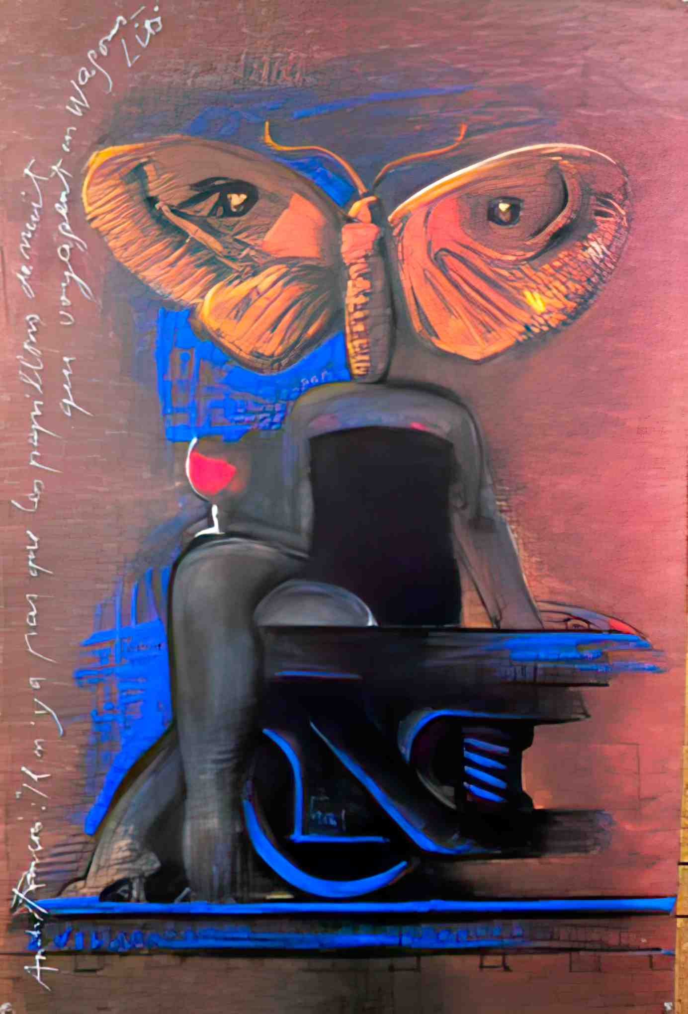 WagLitButterfly Advert A4 Photo Print