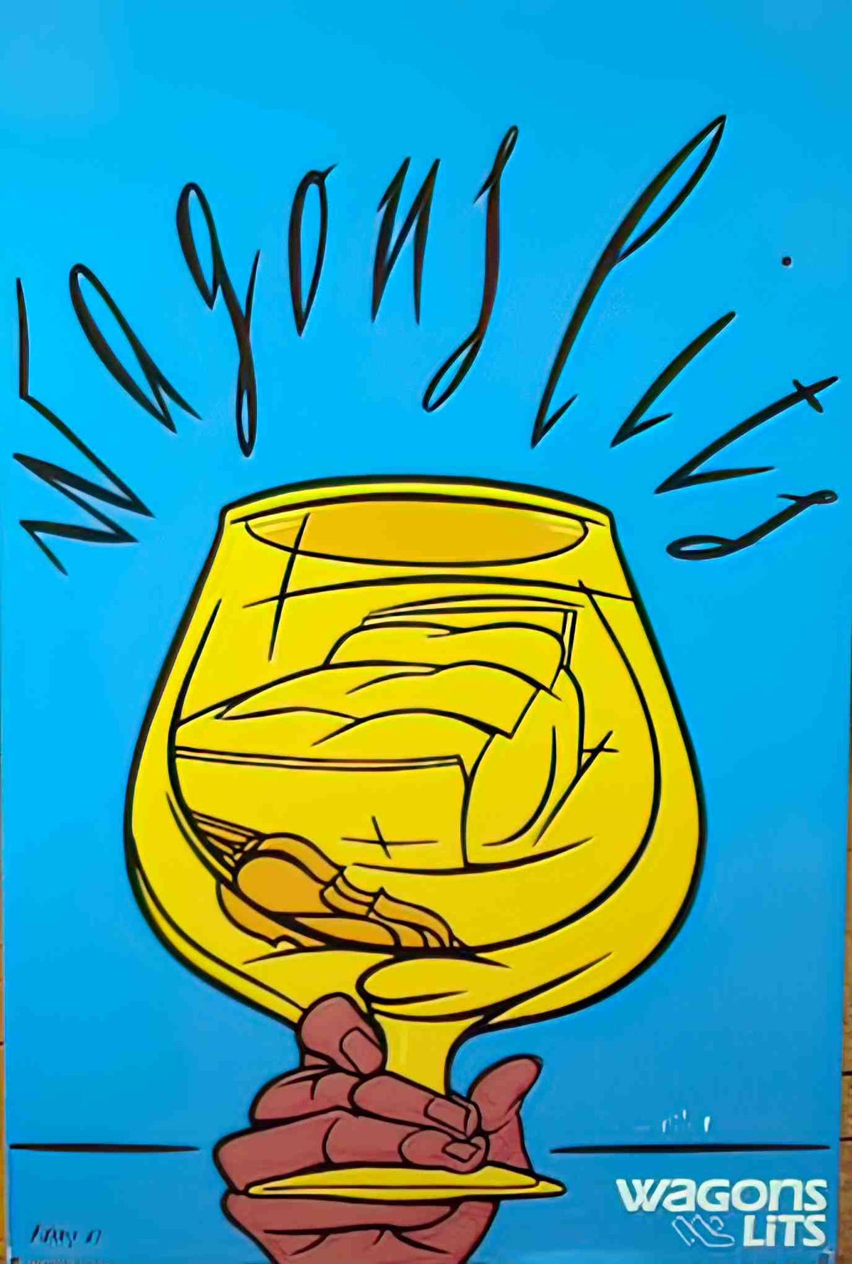 WagLitGlass Advert A4 Photo Print