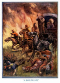 Wagon Race Dust Vintage Retro Advert Ads A4 Photo Print