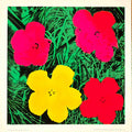 WahorlFlowerRed Advert A4 Photo Print