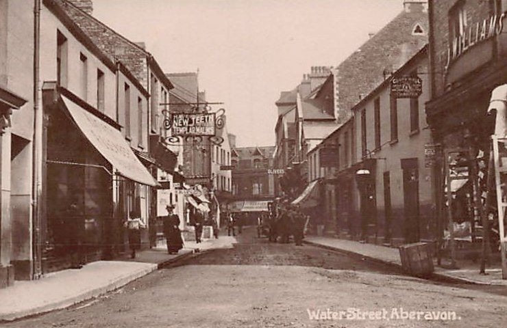 Wales Aberavon Water Street Vintage A4 Photo Print