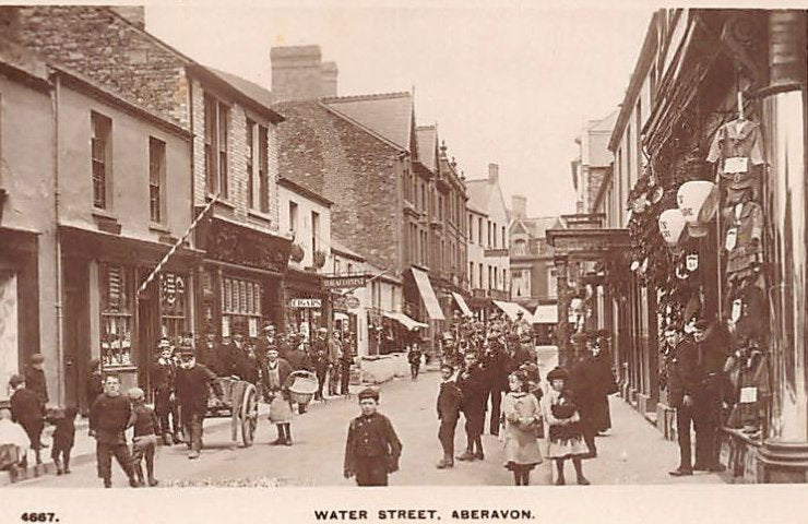 Wales Aberavonwater Street Vintage A4 Photo Print