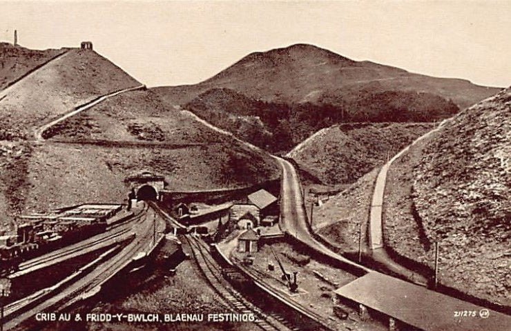 Wales Blaenau Festiniog Crib Au Fridd Y Bwlch Vintage A4 Photo Print