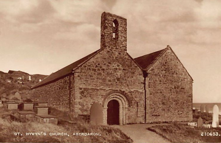 Wales Caernarvonshire Aberdaron St Hywyns Church Vintage A4 Photo Print