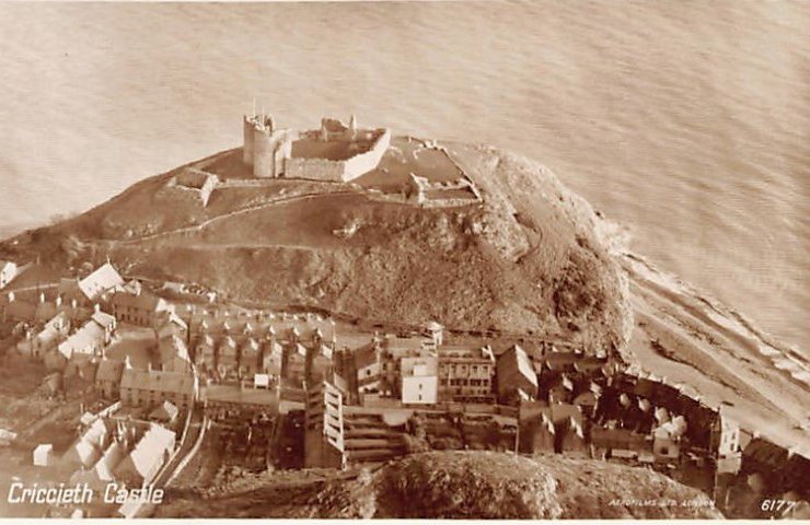 Wales Caernarvonshire Criccieth Castle Vintage A4 Photo Print