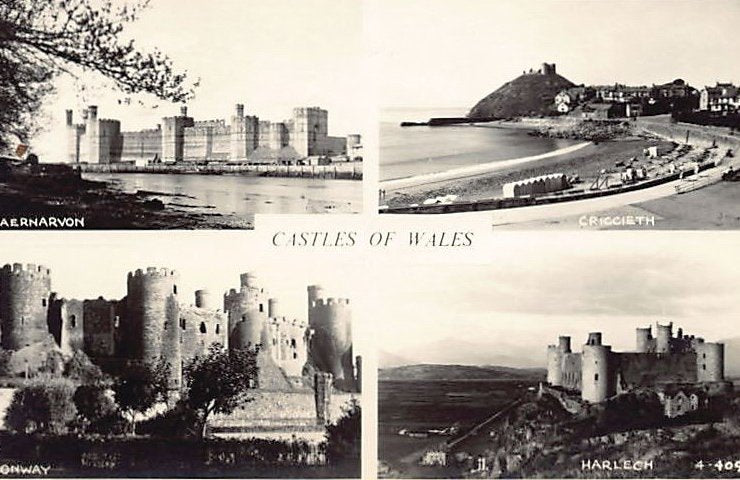Wales Castles Of Wales Vintage A4 Photo Print
