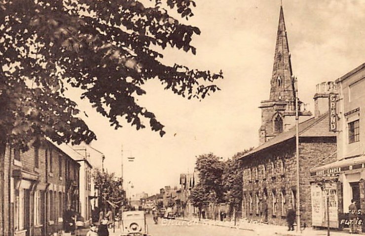 Wales Flintshire Flint Church Street Vintage A4 Photo Print