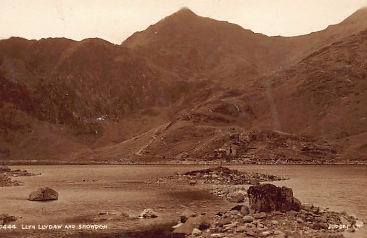 Wales Llyn Llydaw And Snowdon Publ Judges 7444 Vintage A4 Photo Print