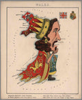 Wales Map Arthur Vintage Retro Advert Poster