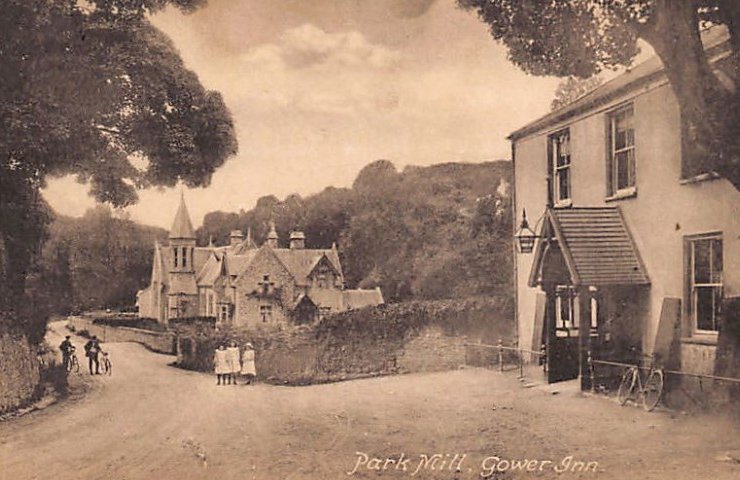 Wales Park Mill Gower Inn Vintage A4 Photo Print