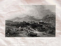 Wales Pont Gwryd Snowdon Wales Bentley 1840 Vintage A4 Photo Print
