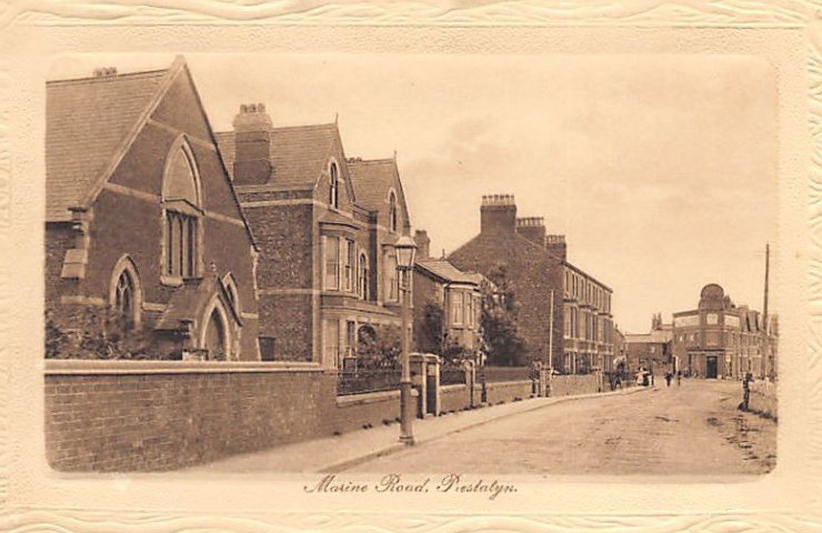 Wales Prestalyn Denbighshire Marine Road Vintage A4 Photo Print