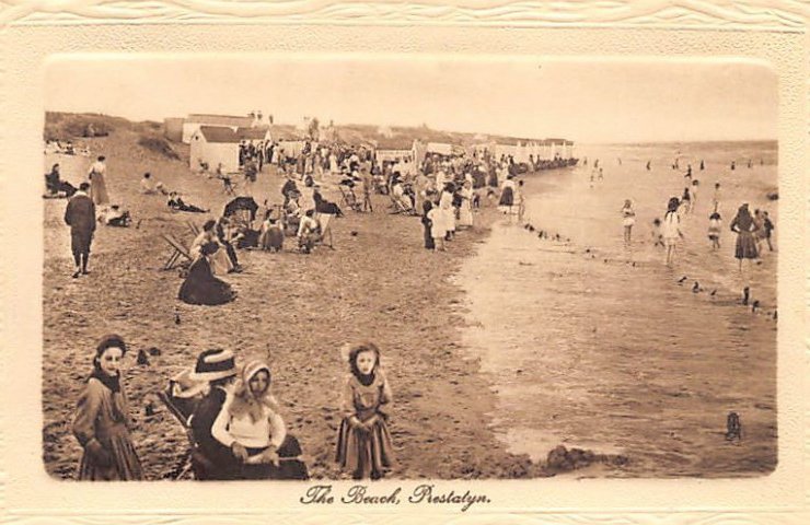 Wales Prestalyn Denbighshire The Beach Vintage A4 Photo Print