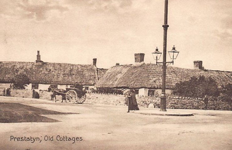 Wales Prestatyn Old Cottages Vintage A4 Photo Print