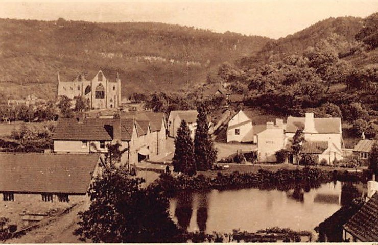 Wales Tintern Birds Eye View Vintage A4 Photo Print