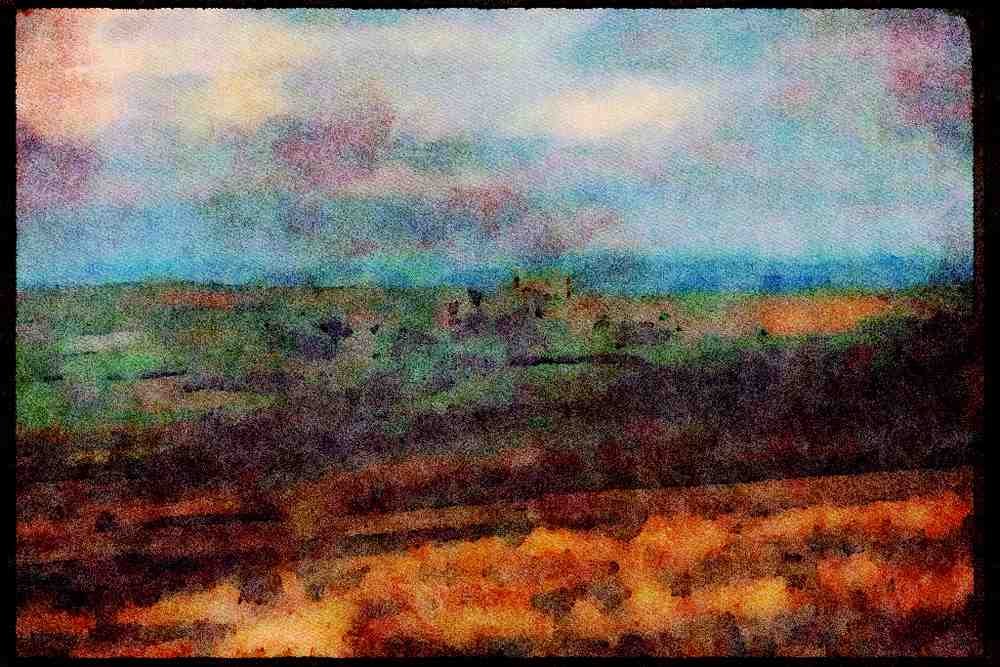 Wales UK GB 095050 Carreg Cennen Castle, Llandeilo, Dyfed County A4 Limited Edition Watercolour Print