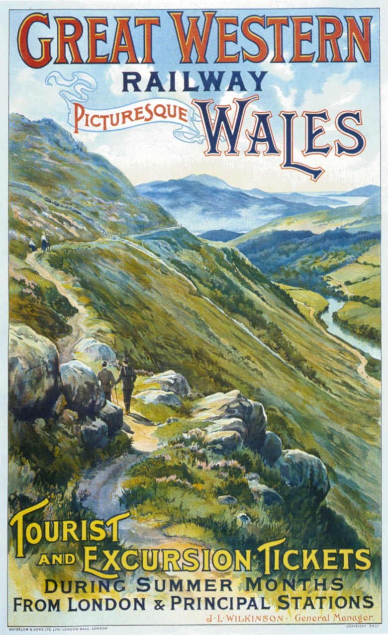 Wales Vintage Retro Advert Poster A4 Photo Print