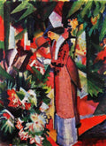Walk In Flowers August Macke Expressionism A4 Photo Print