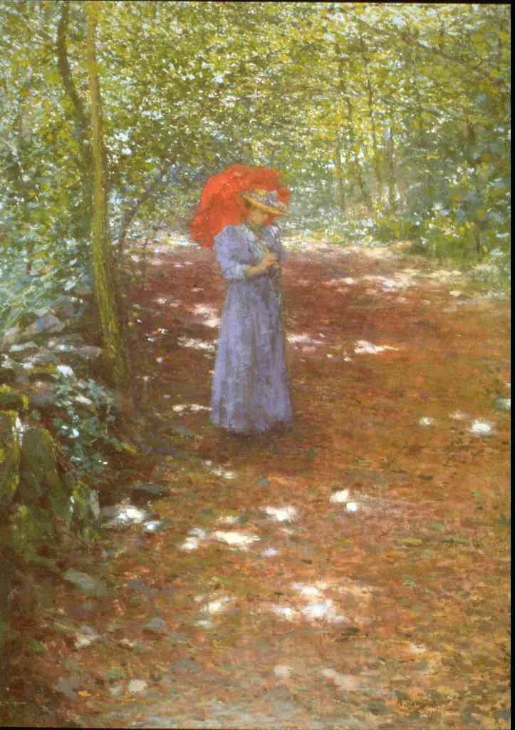 Walking In The Park Slavicek Impressionism A4 Photo Print