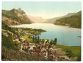 Wallenstadt Lake Weesen St Gall Vintage A4 Photo Print