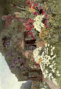 Wallis Rosa 1857 1930 A Cottage Garden 1906 A4 Photo Print