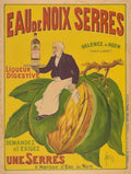 Walnut Liqueur Poster Vintage Retro Advert Poster