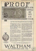 Waltham Watches Gear Vintage Retro Advert Ads A4 Photo Print