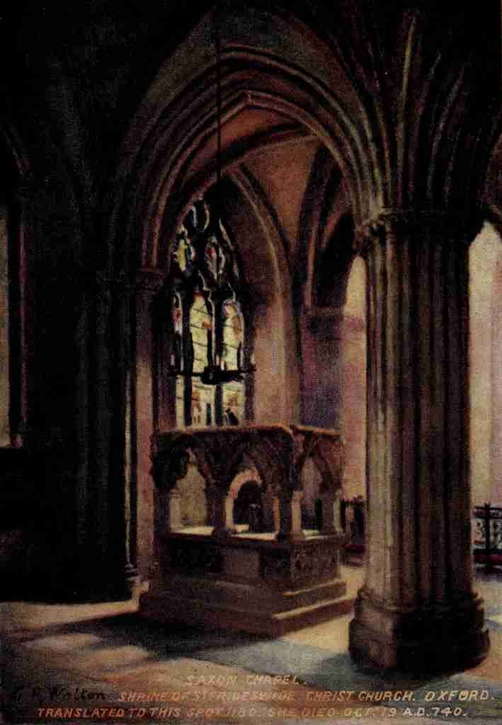 Walton Catherine 1852 1939 Oxford 1905 Saxon Chapel Christ Church A4 Photo Print