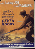 War Bakery Soldier Vintage Retro Advert Poster A4 Photo Print