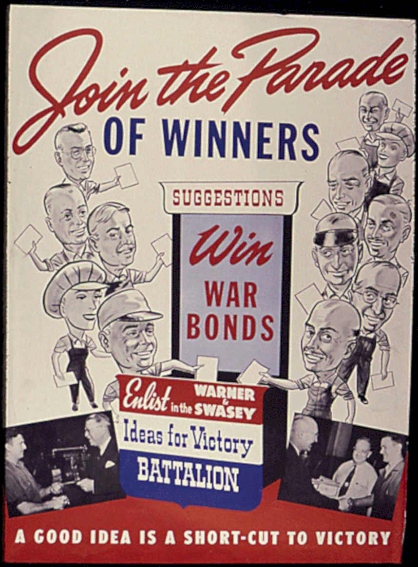 War Bond Parade Vintage Retro Advert Poster A4 Photo Print