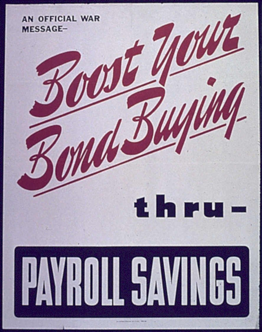 War Bond Poster 1 Vintage Retro Advert Poster A4 Photo Print