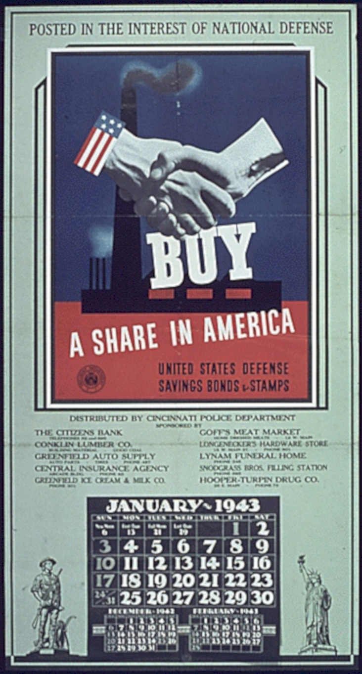 War Bonds America Vintage Retro Advert Ads A4 Photo Print