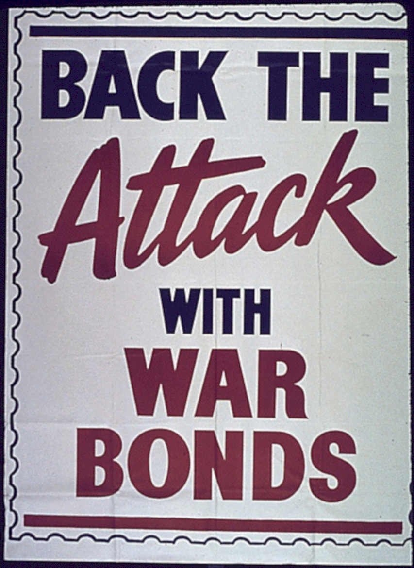 War Bonds Attack Vintage Retro Advert Ads A4 Photo Print