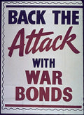 War Bonds Attack Vintage Retro Advert Poster A4 Photo Print