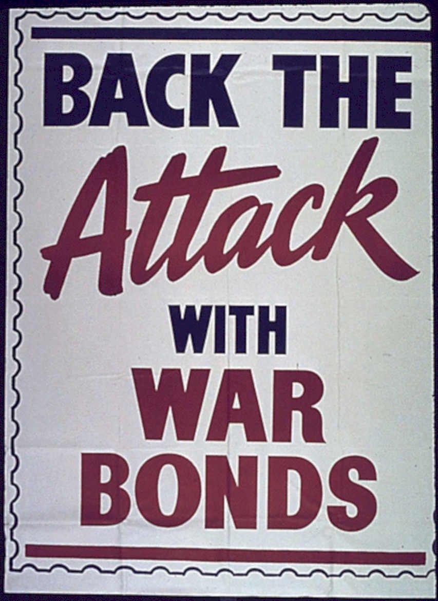War Bonds Attack Vintage Retro Advert Poster A4 Photo Print