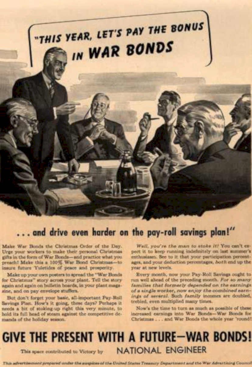 War Bonds Bonus Vintage Retro Advert Ads A4 Photo Print