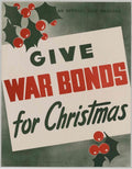 War Bonds Christmas 1 American World War II Advert Poster