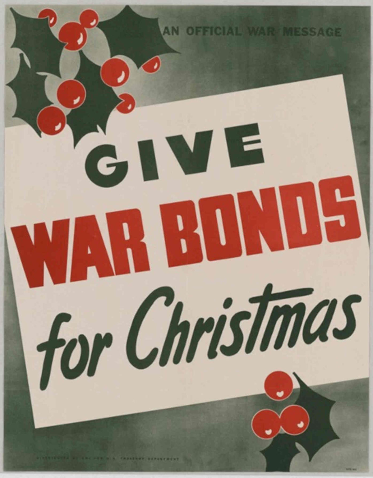 War Bonds Christmas 1 American World War II Advert Poster