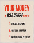 War Bonds Finance American World War II Advert Poster