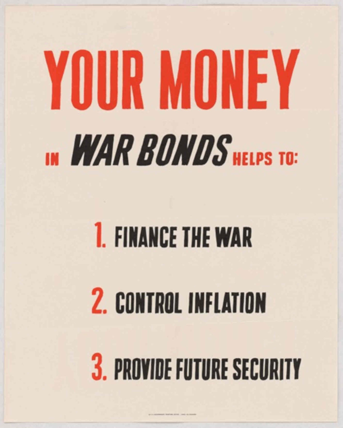 War Bonds Finance American World War II Advert Poster