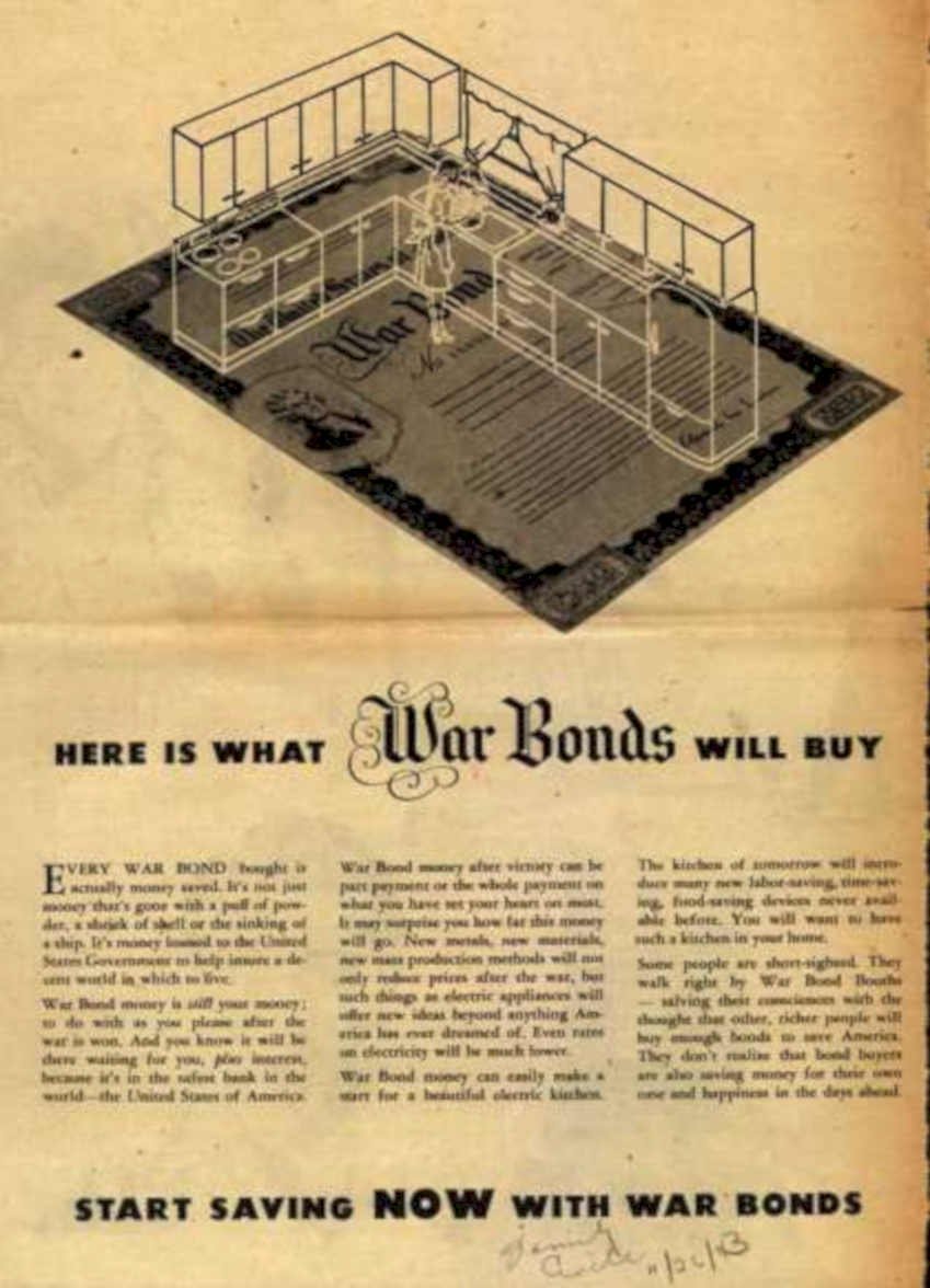 War Bonds House Vintage Retro Advert Ads A4 Photo Print