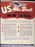 War Bonds Ideas Vintage Retro Advert Poster A4 Photo Print