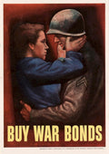 War Bonds Soldier 2 American World War II Advert Poster