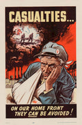 War Casualties Dover American World War II Advert Poster